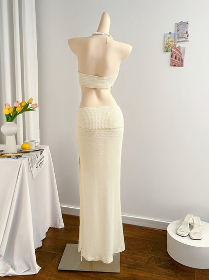 Women's Maxi Cut-Out Beach Dress for Special Occasions and Vacation
