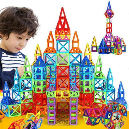 Magnetic construction toy building blocks for children – educational set, creative building, boys & girls