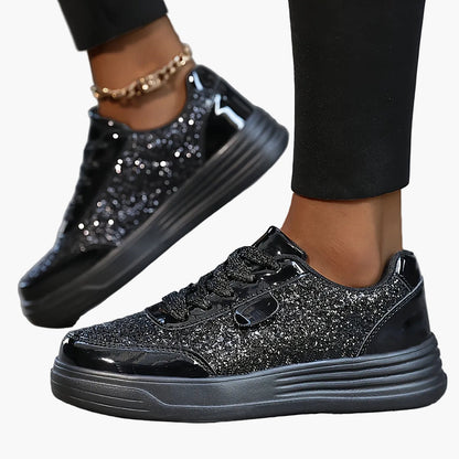 Women's Glitter Sneakers for Everyday & Party – Fashionable Casual Shoes in a Trendy Look