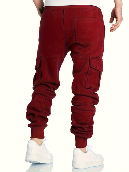 Men’s tracksuit with hoodie and cargo pants – sporty, casual, multicolored