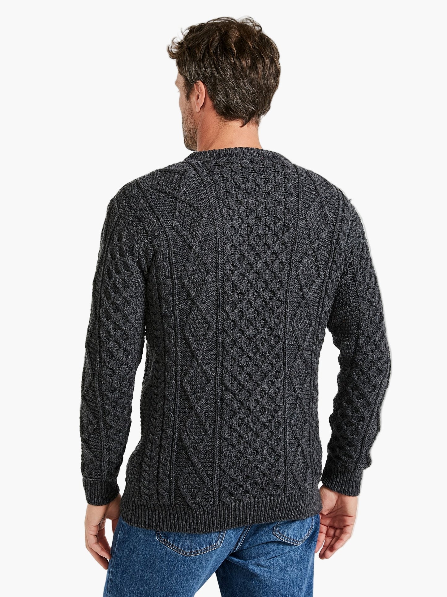 Herren Strickpullover im Zopfmuster-Stil – Lässige Mode für Alltag und Freizeit