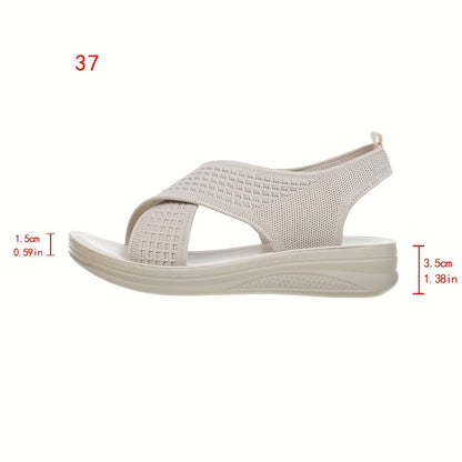 Damen Slingback Sandalen mit Kreuzriemen – Bequeme Alltagssandalen für Freizeit und Stadt