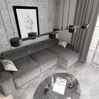 Hanglamp gepoedercoat staal modern Megara zwart 100 x 19 x 140 cm, 8 lichtpunten voor eettafel