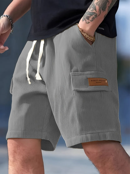 Men's Casual Shorts with Drawstring and Side Pocket – Modern Summer Bermudas for Everyday and Vacation