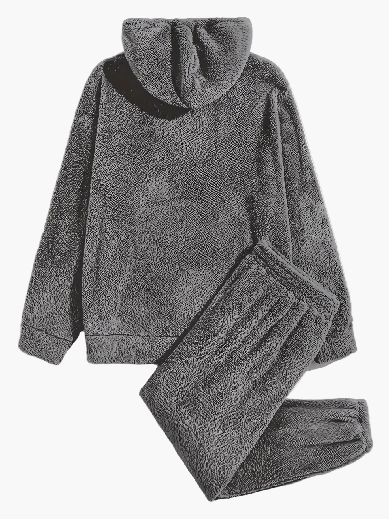 Men's Cozy Hooded Sweatshirt & Sweatpants Set – Comfortable Leisure Suit for Autumn and Winter