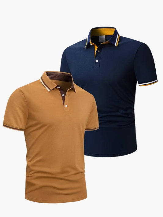 Men's Polo Shirt 2-Pack – Classic Casual Style for Everyday and Leisure