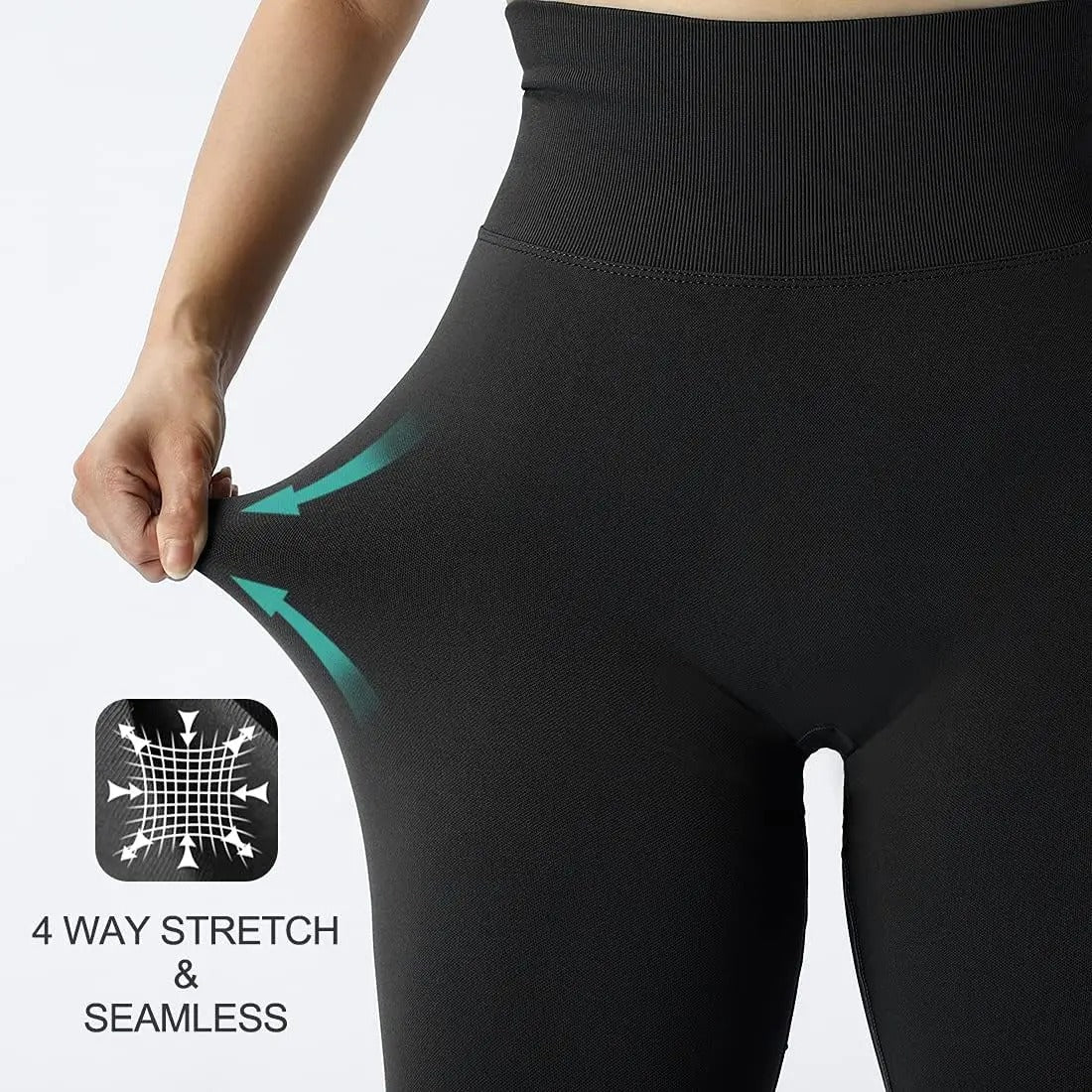 Women's Seamless High Waist Lift-Up Trousers for Exercise & Everyday Use