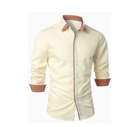 Christina – Casual long-sleeve shirt with color-coordinated design