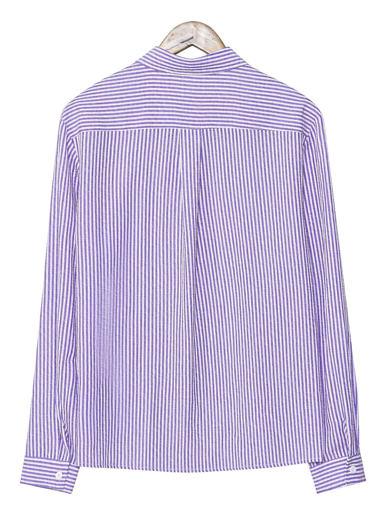 Men's Casual Shirt with Stripes – Stylish Regular Fit Business & Beach Shirt