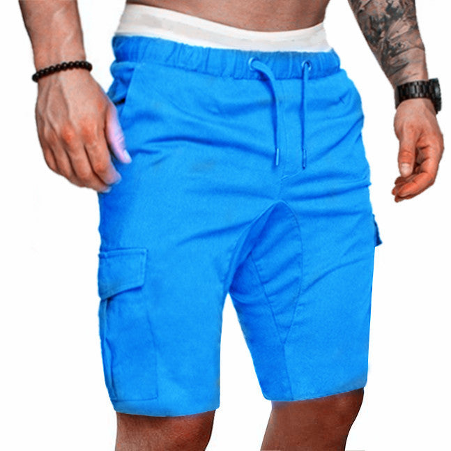 David – Enganliegende Elastische Herren-Cropped Shorts