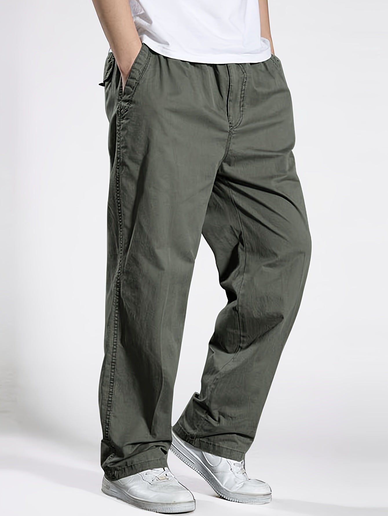 Herren Freizeithose mit Kordelzug, locker geschnitten, vielseitig für Alltag und Sport