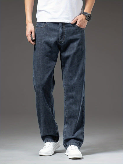 Men's Jeans Wide Leg Casual Style for Leisure and Everyday Wear