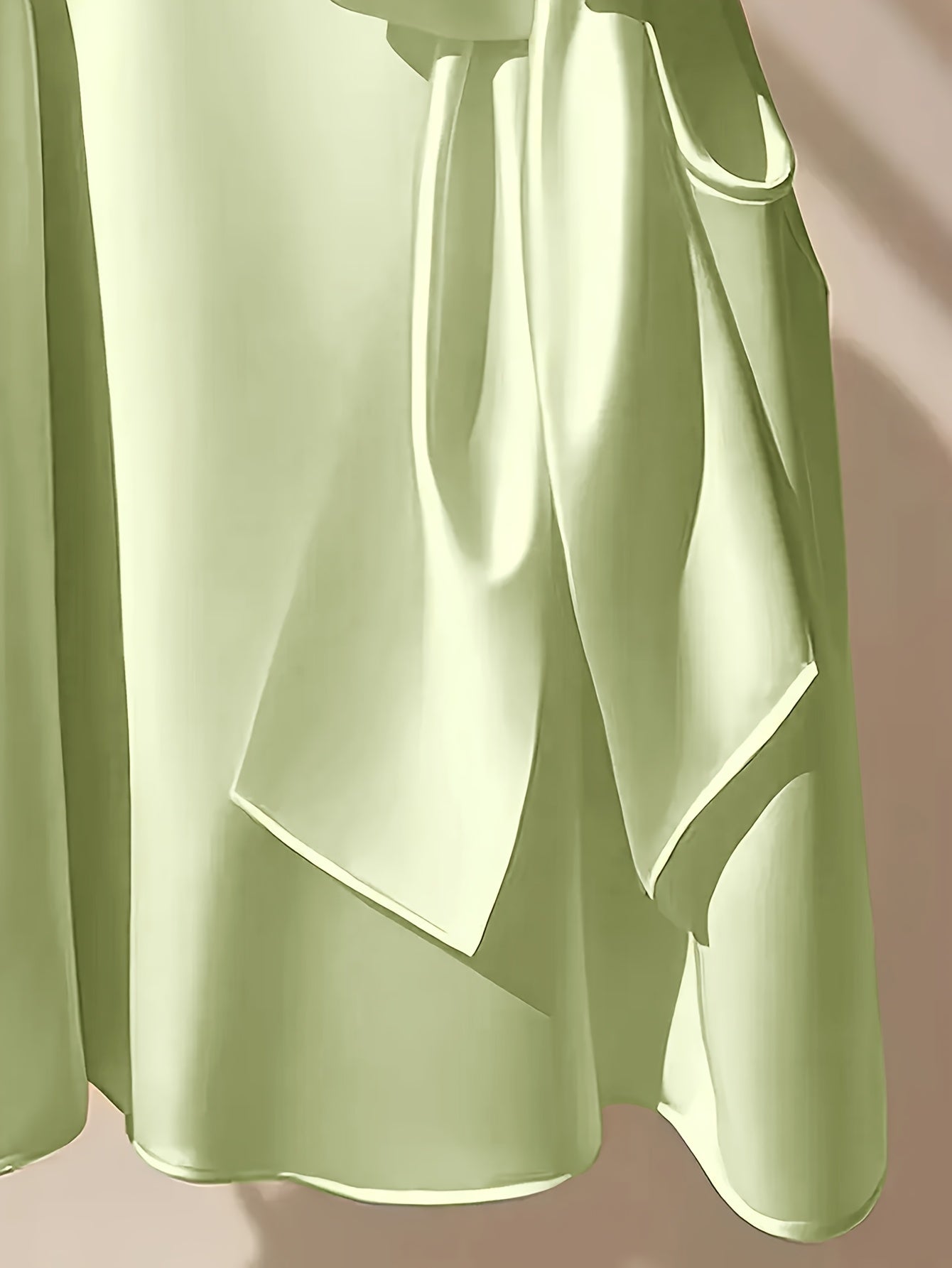 Women's Elegant Sleeveless Blouse with Bow and Stand Collar – Perfect for Going Out or Office