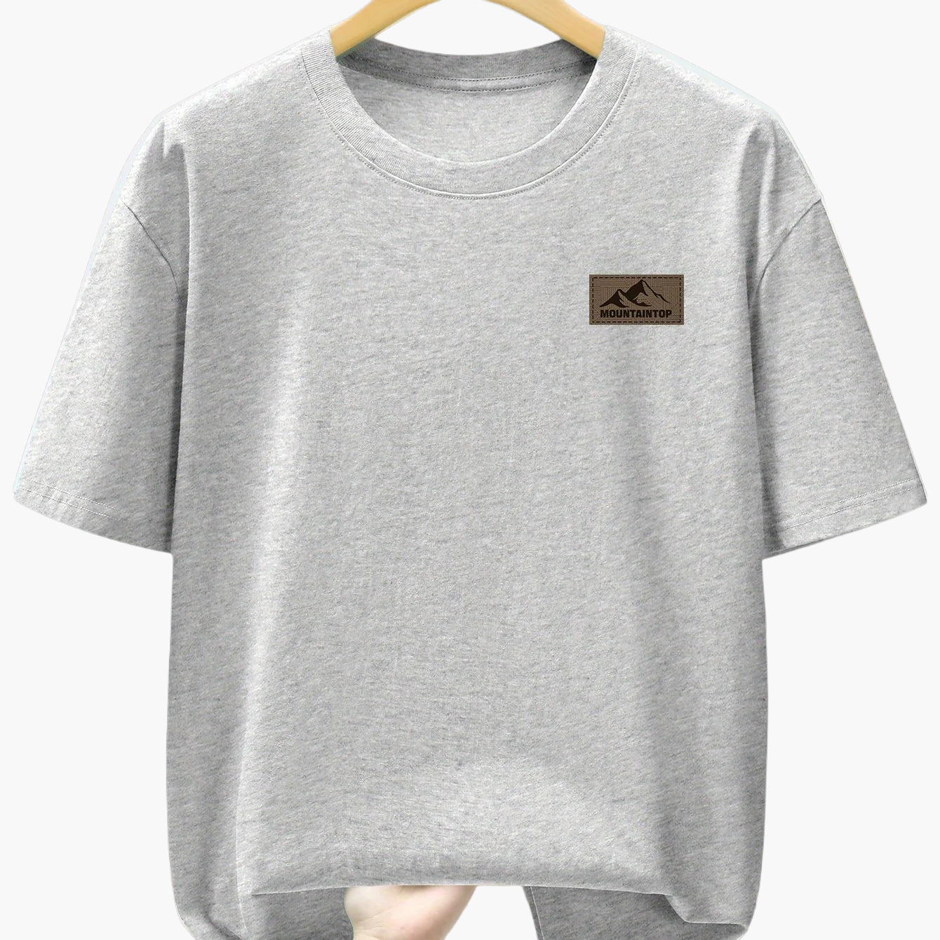Men's T-Shirt with Mountain Logo – Casual Leisure Shirt for Everyday & Outdoor Use