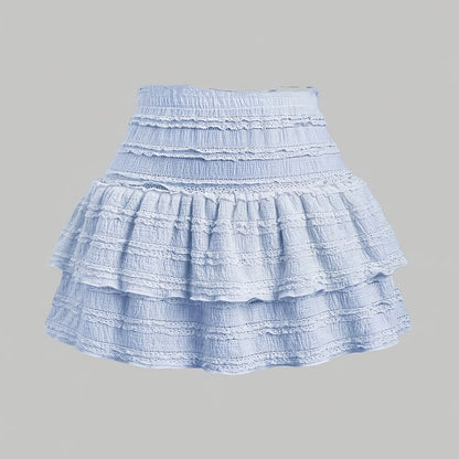 Damen Volant Minirock – Verspielter Lagen-Look für Frühling & Sommer