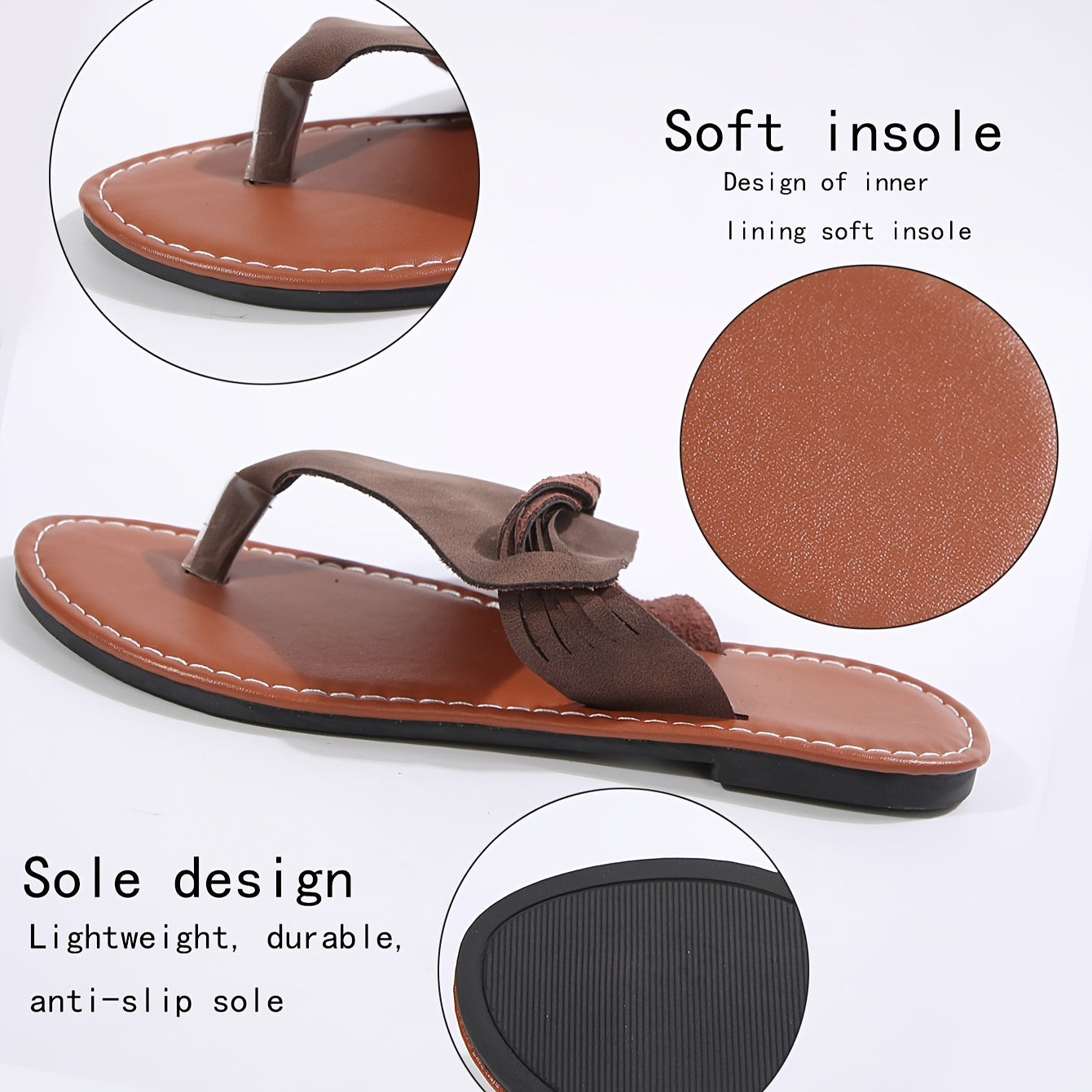 Women's Toe Separator Sandals – Fashionable Summer Shoes for Leisure & Vacation
