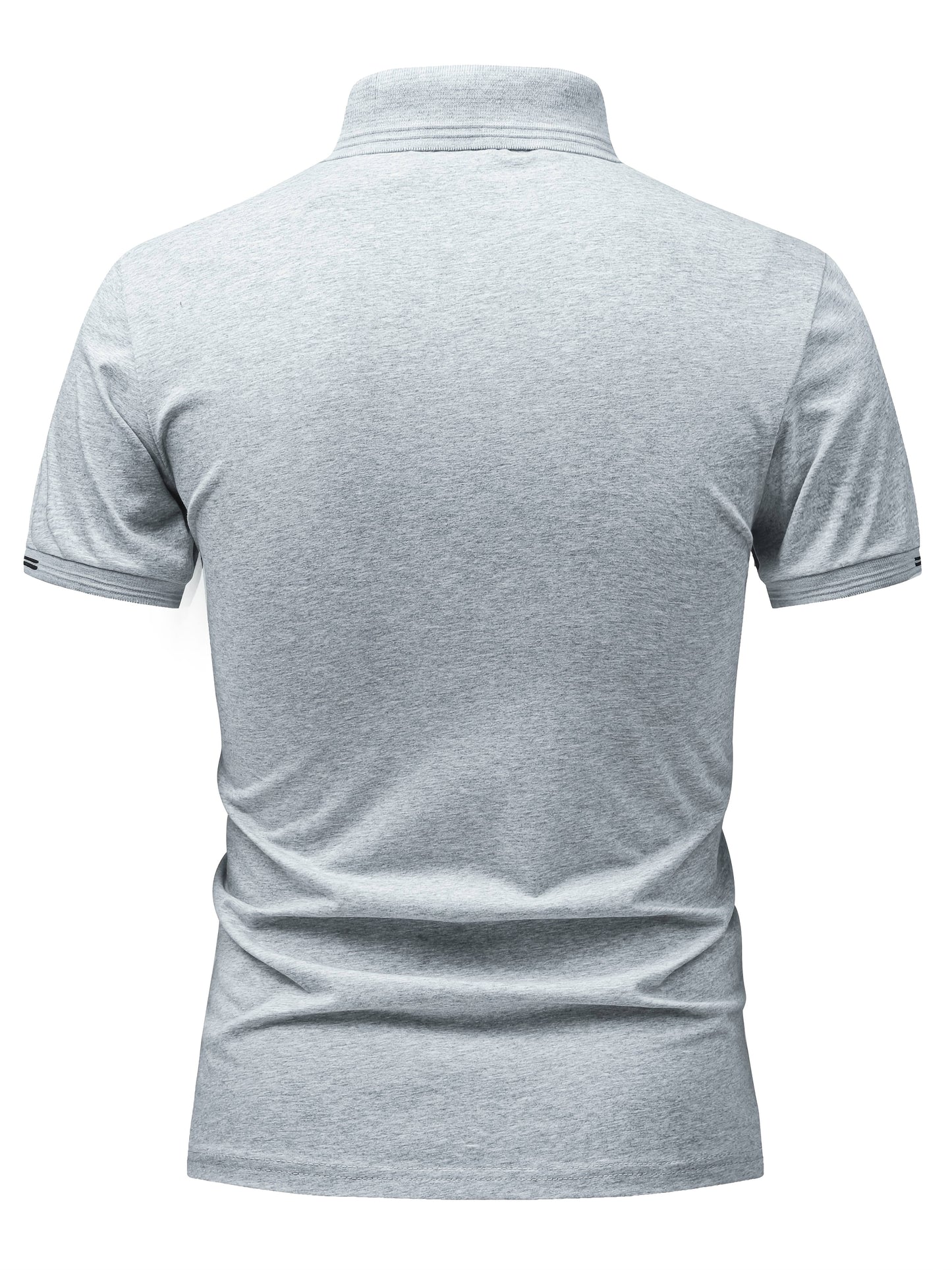 Herren Polohemd Klassisch Freizeit Kurzarm mit Knopfleiste