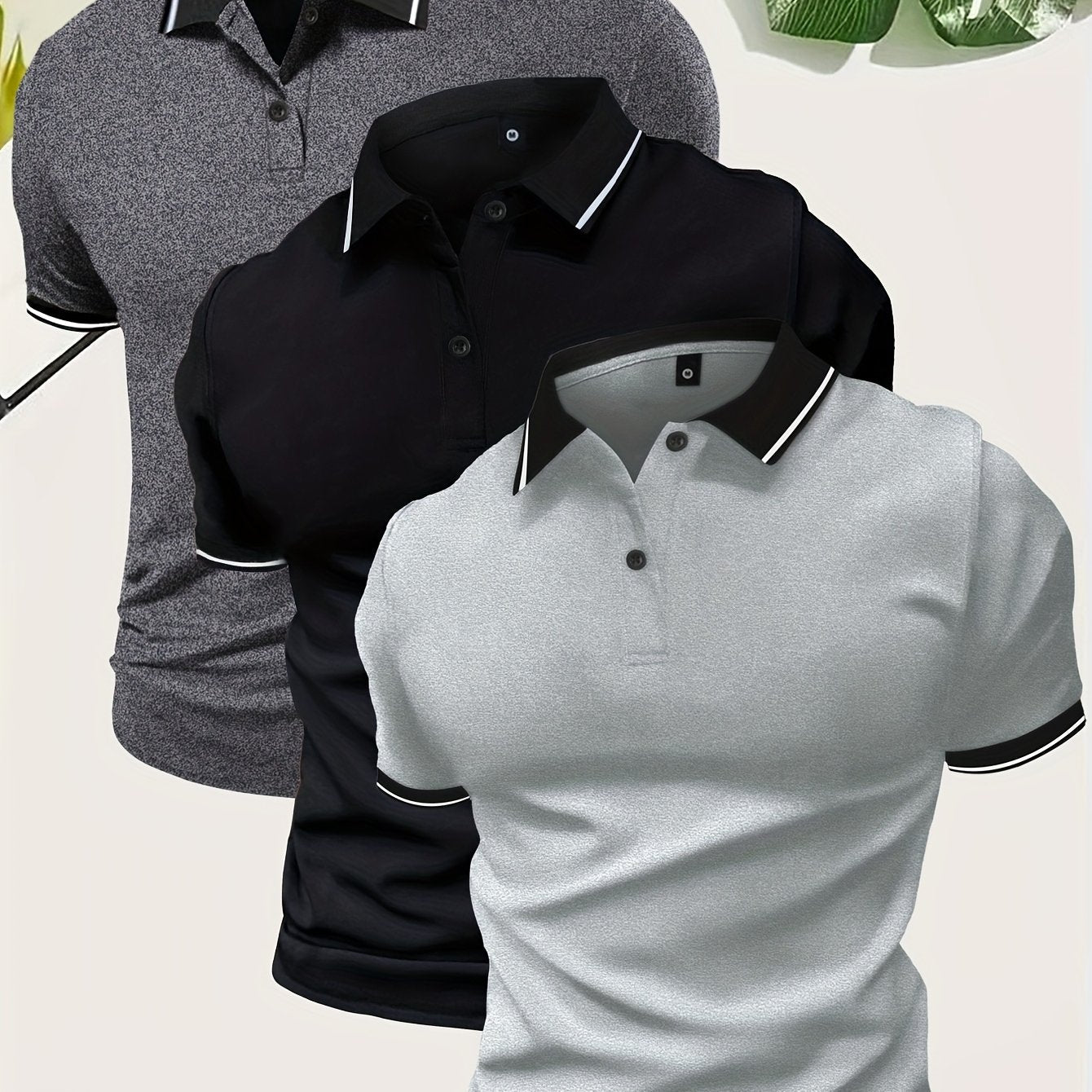 Men's Modern Casual Polo Shirt for Everyday and Leisure