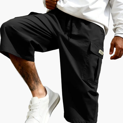 Herren Cargo Shorts Freizeit Knie-Länge mit Taschen – Lässige Streetwear für Alltag und Sport