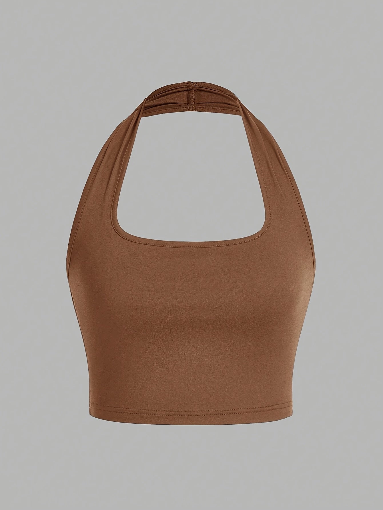Women's Halterneck Crop Top – Backless, Summer, Casual Style