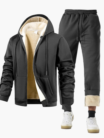 Men's Casual Tracksuit Set Hoodie and Jogging Pants – Winter Warmer Style