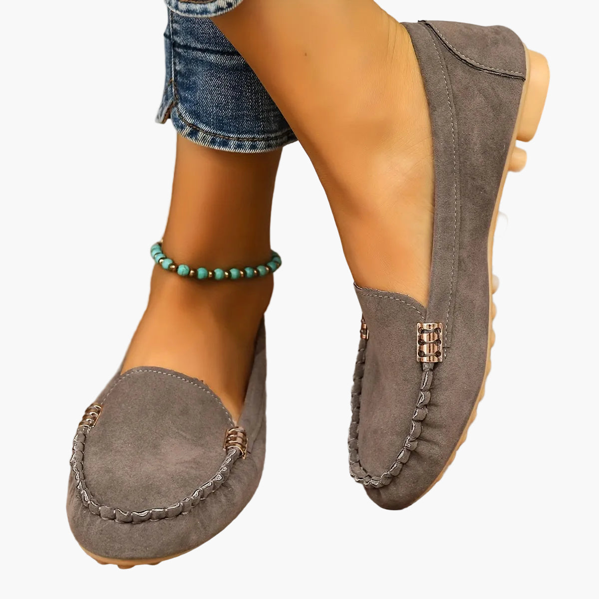 Women's Slip-On Moccasins Comfortable Casual Shoes for Everyday and Office Use