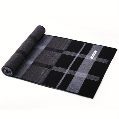 Scarf men women plaid winter warm casual knitted scarf