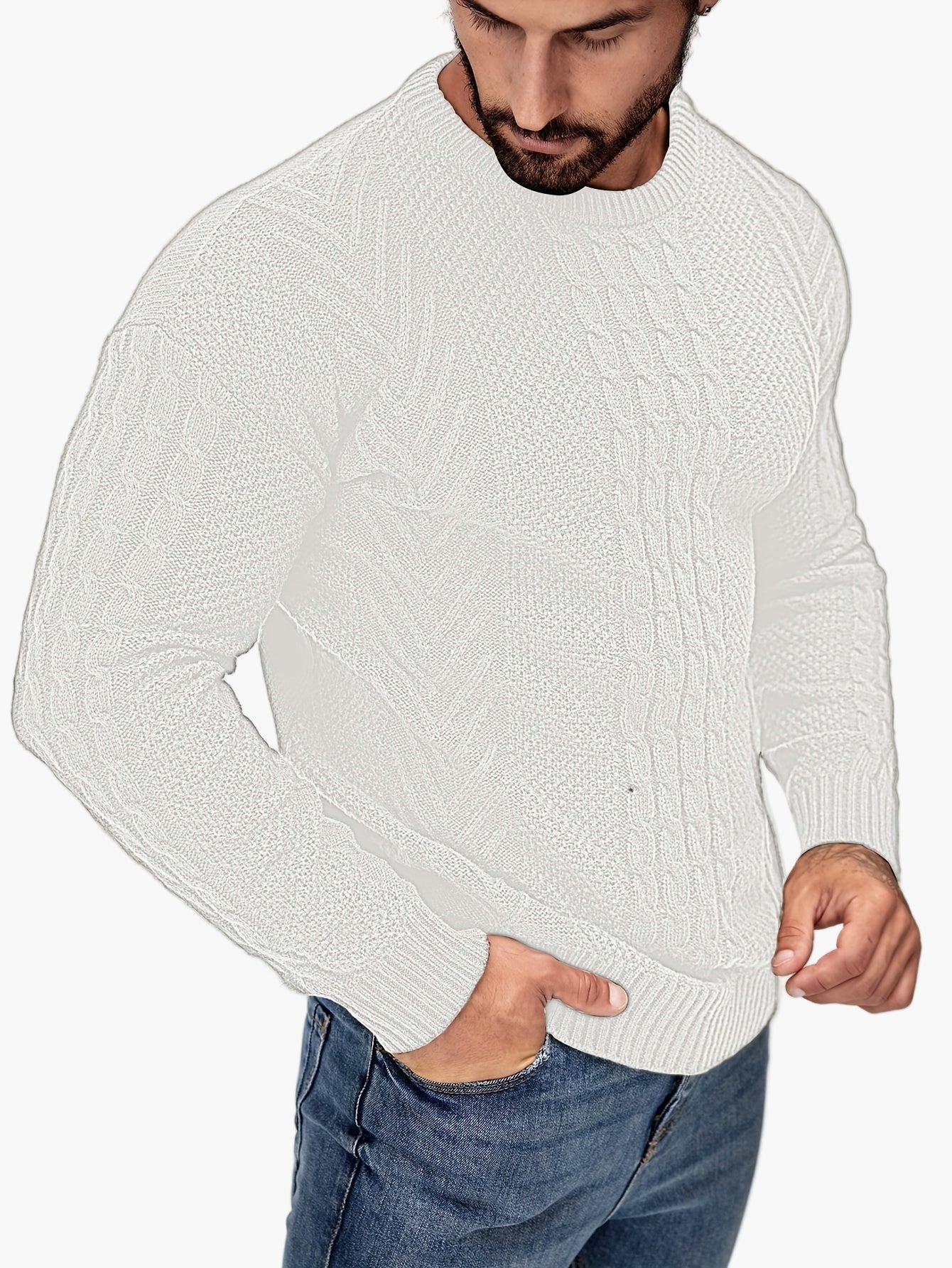 Herren Strickpullover im Casual Stil – Modischer Freizeitpullover für Herbst und Winter