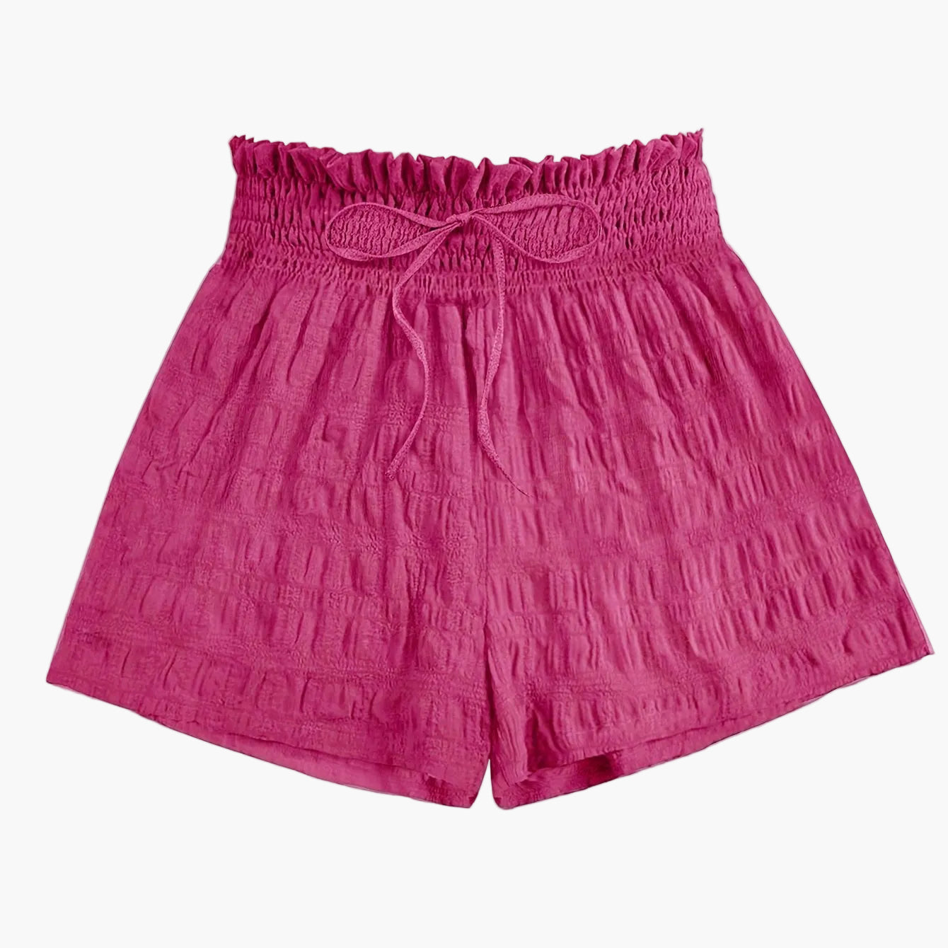 Women's casual shorts with high waist and paperbag waist – ideal for summer, vacation, and everyday wear