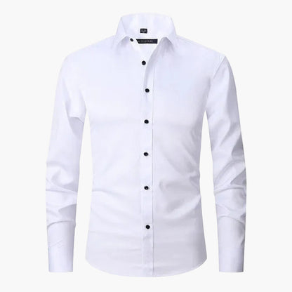 Men's Slim Fit Business Long-Sleeve Shirt – Modern Shirt for Office & Leisure