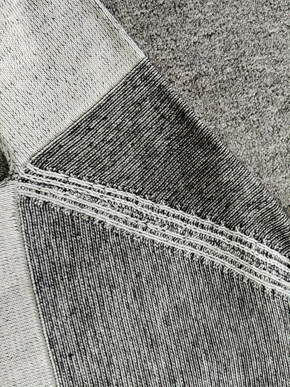 Herren Strick Hoodie Grau Melange mit Kapuze