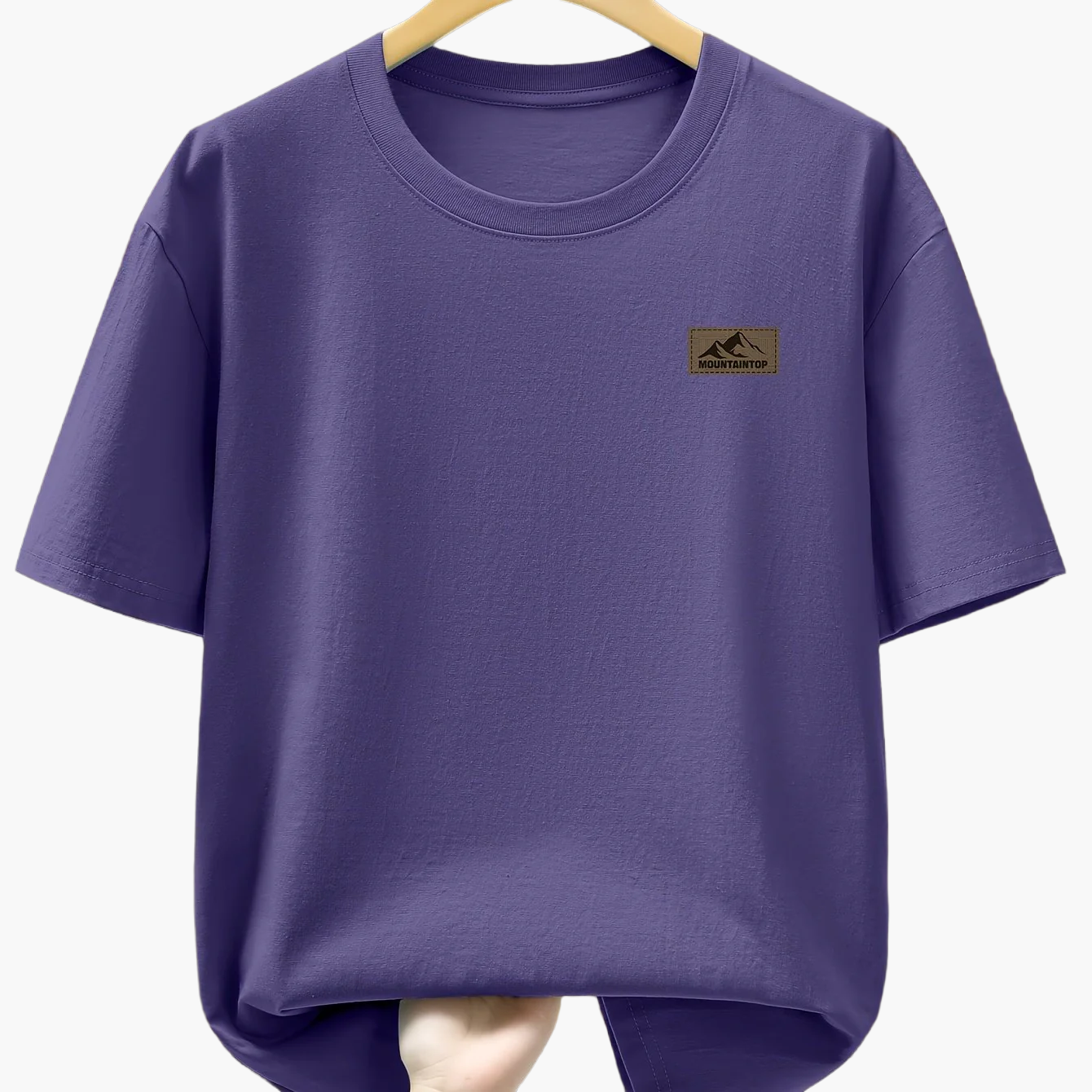 Men's T-Shirt with Mountain Logo – Casual Leisure Shirt for Everyday & Outdoor Use