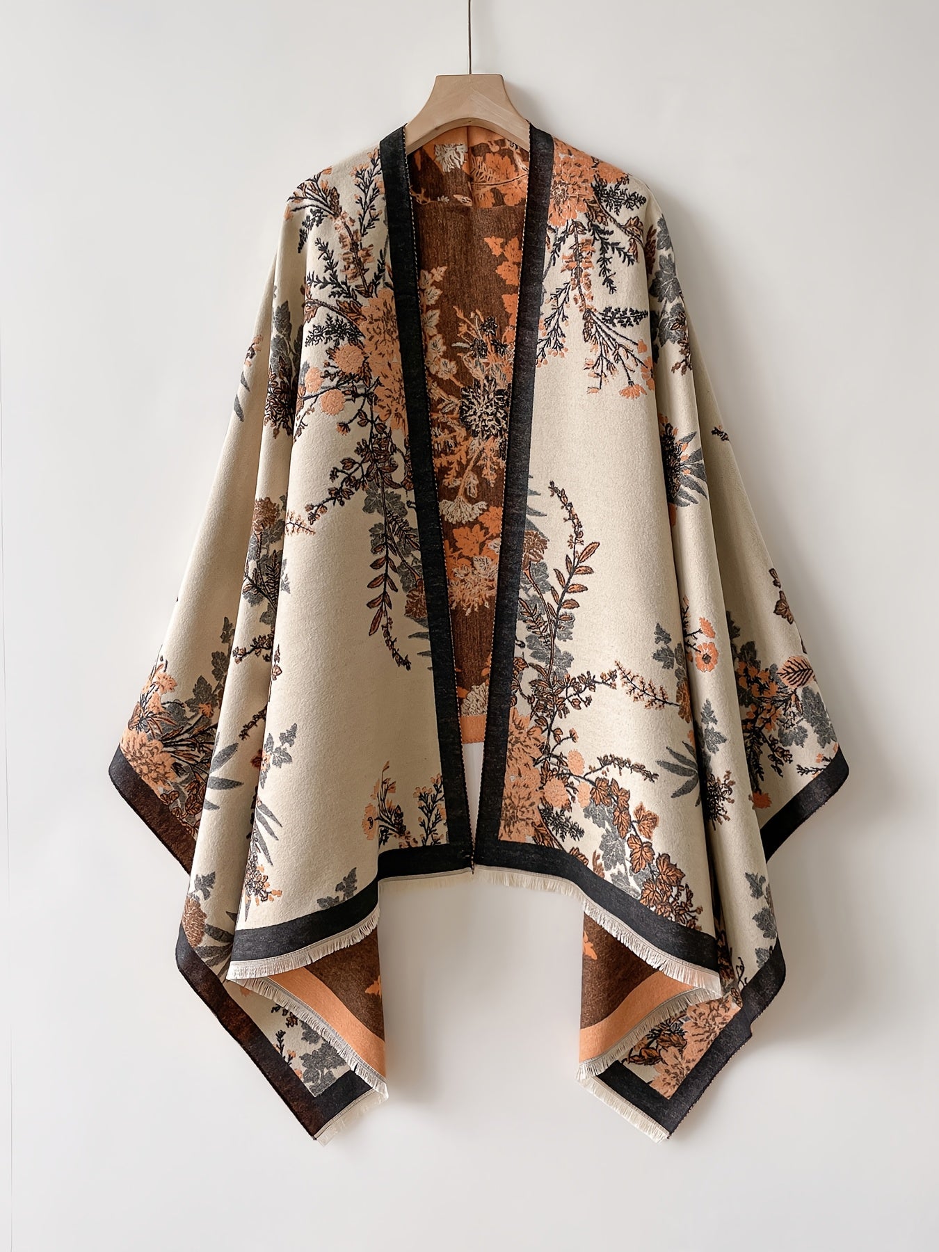 Women's Kimono Cardigan with Floral Pattern – Elegant Boho Style for Every Occasion