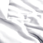 Dekbedovertrek bamboe viscose twill-satijn wit 140 x 200/220 cm, met kussenslopen 60 x 70 cm