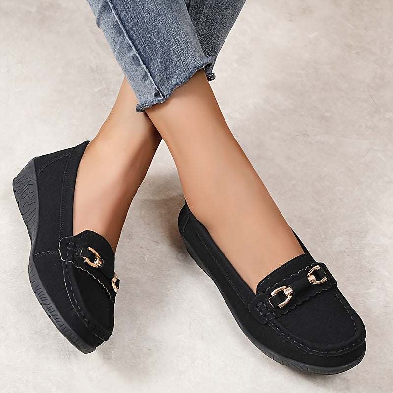 Women's Slip-On Moccasins Comfortable Casual Elegant Loafer Shoes