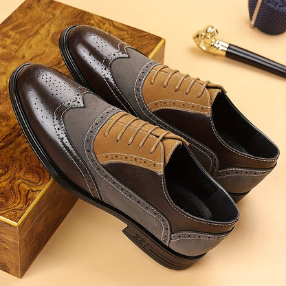 Men's Business Lace-Up Shoes Classic Elegant for Everyday & Office