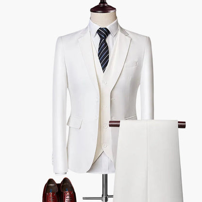Men's 3-piece Suit Set – Modern Slim Fit for Wedding & Business