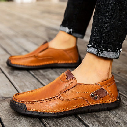 Men's Vintage-Style Moccasins – Comfortable Casual Shoes for Everyday and Office Use