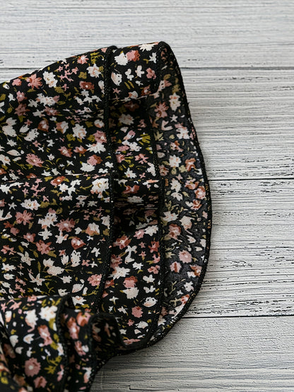 Women's summer blouse shirt with floral pattern and ruffled sleeves – Casual elegance for everyday and vacation