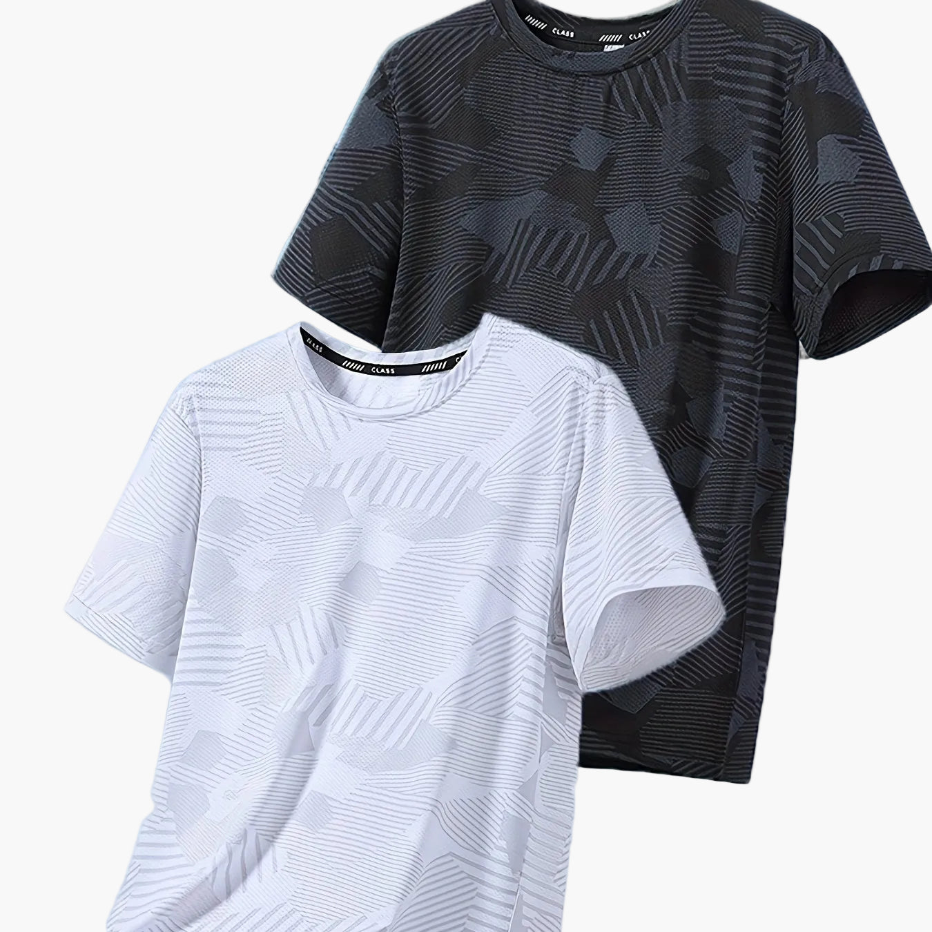 Herren Freizeit T-Shirt Set – Atmungsaktive Sommer Oberteile im tropischen Stil, ideal für Alltag und Sport
