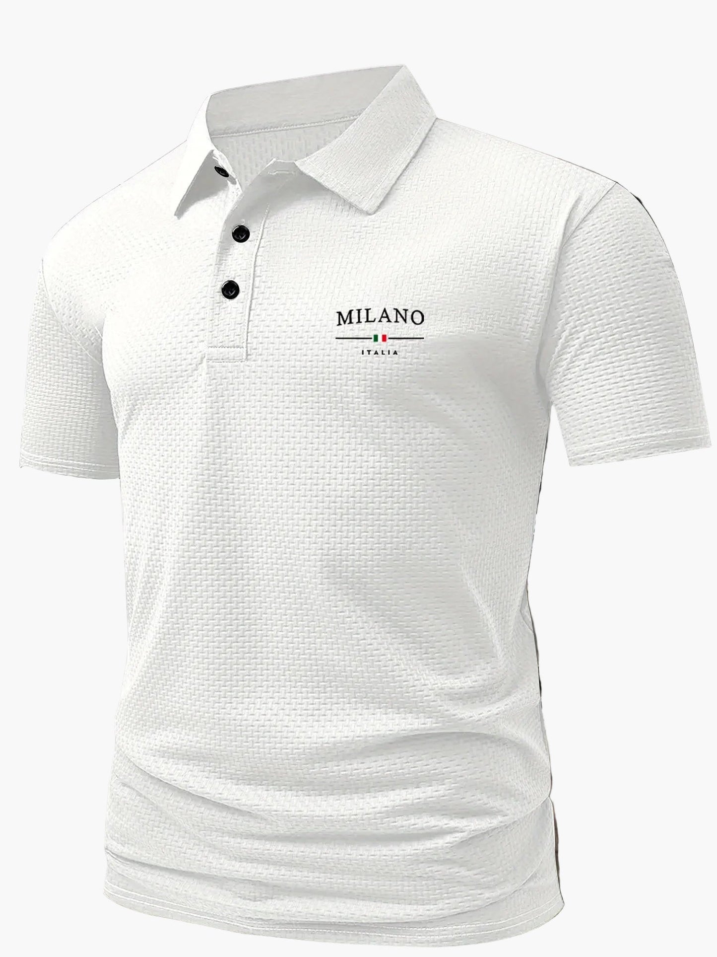 Herren Polohemd Modern Casual mit Strukturmuster – Stilvolles Freizeit-Poloshirt für Alltag und Büro