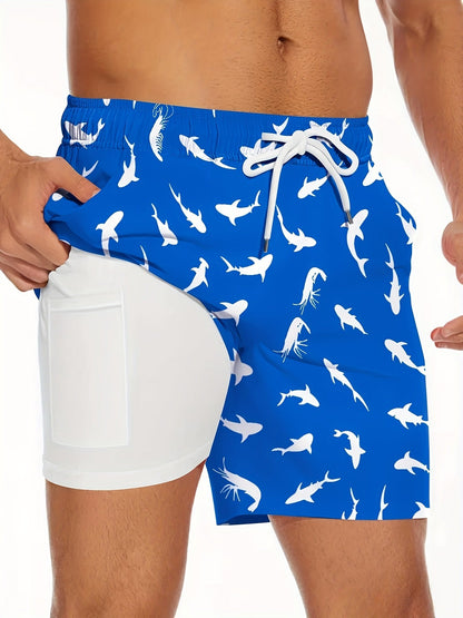 Herren Badehose mit Gummienten-Motiv – Lustige Schwimmshorts für Freizeit & Strand