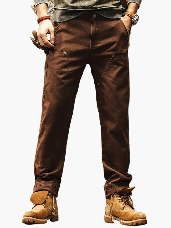 Men's Practical Work Trousers – Straight Cut, Outdoor & Leisure, Durable Design