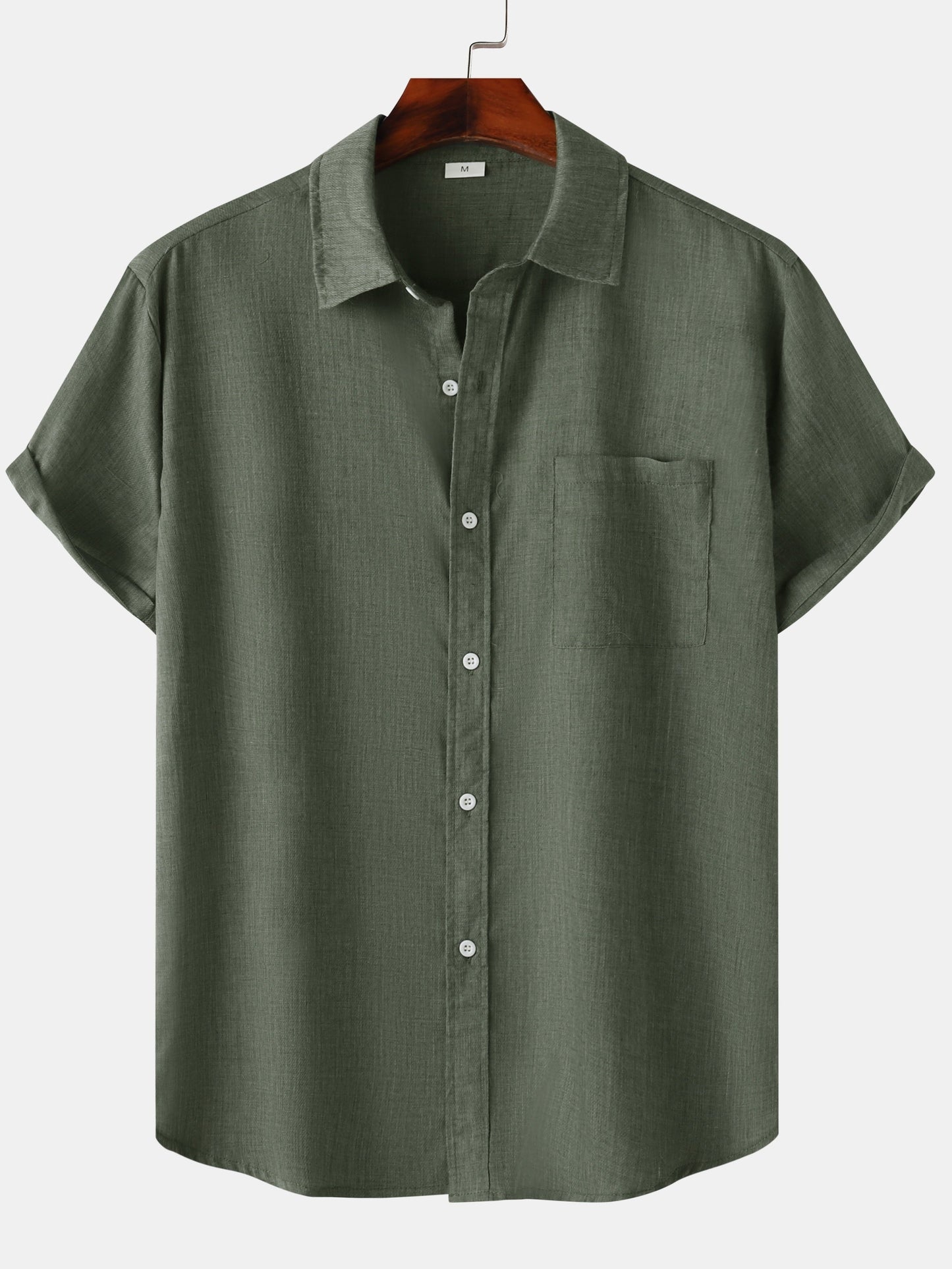 Men's Short-Sleeve Casual Shirt with Chest Pocket – Modern Summer Shirt for Everyday and Vacation