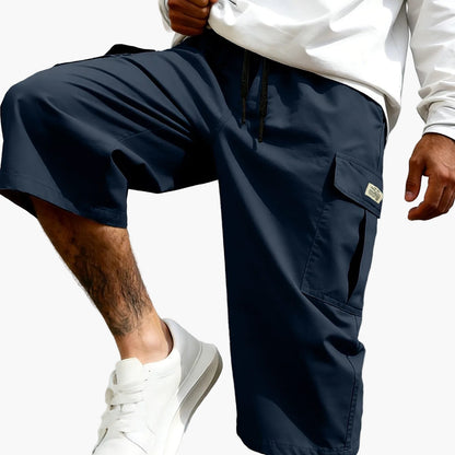 Herren Cargo Shorts Freizeit Knie-Länge mit Taschen – Lässige Streetwear für Alltag und Sport