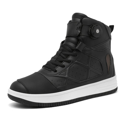 Unisex high-top sneaker, black, with twist closure