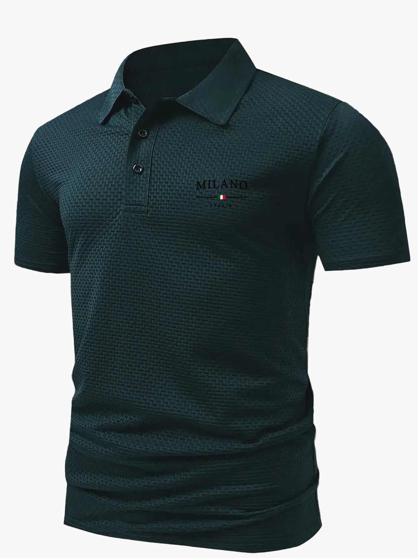 Herren Polohemd Modern Casual mit Strukturmuster – Stilvolles Freizeit-Poloshirt für Alltag und Büro