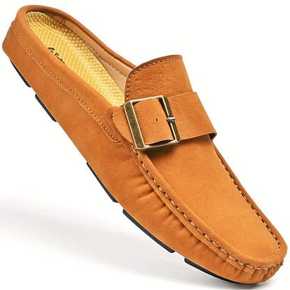 Men's Moccasin Slippers with Buckle – Elegant Loafers for Leisure and Everyday Wear