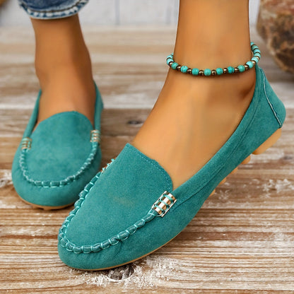 Women's Slip-On Moccasins Comfortable Casual Shoes for Everyday and Office Use