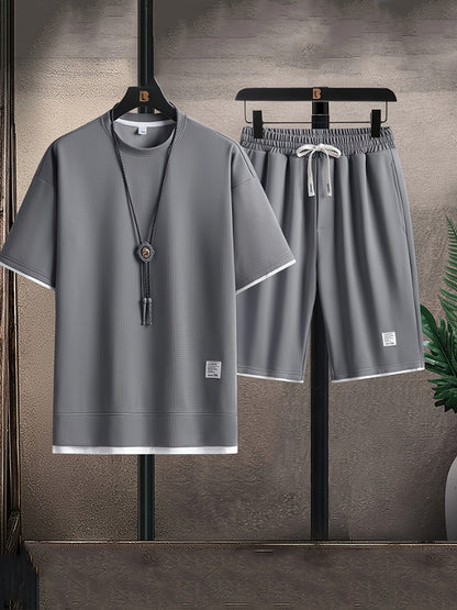 Herren Freizeit Set – Modernes T-Shirt und Shorts für Alltag, Sport & Sommer